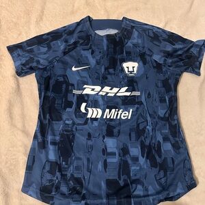 Nike Kids Navy Patterned Jersey